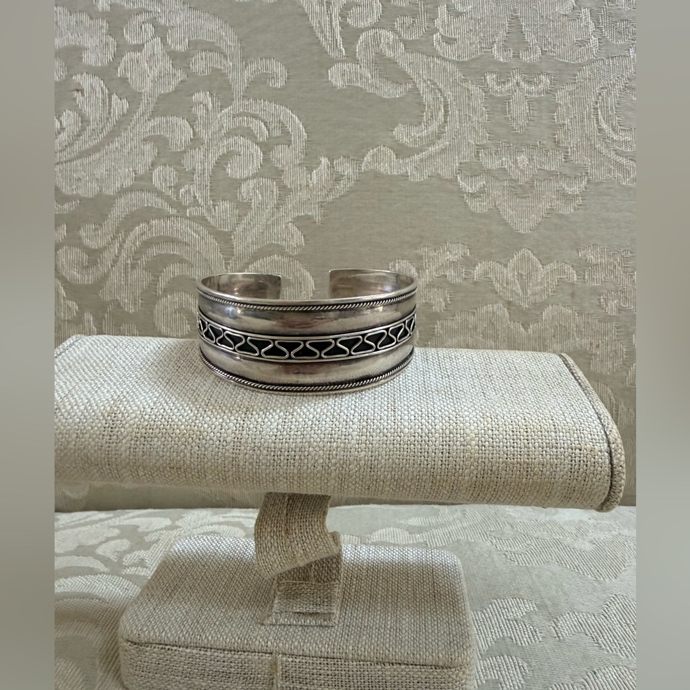 Silver cuff bracelet